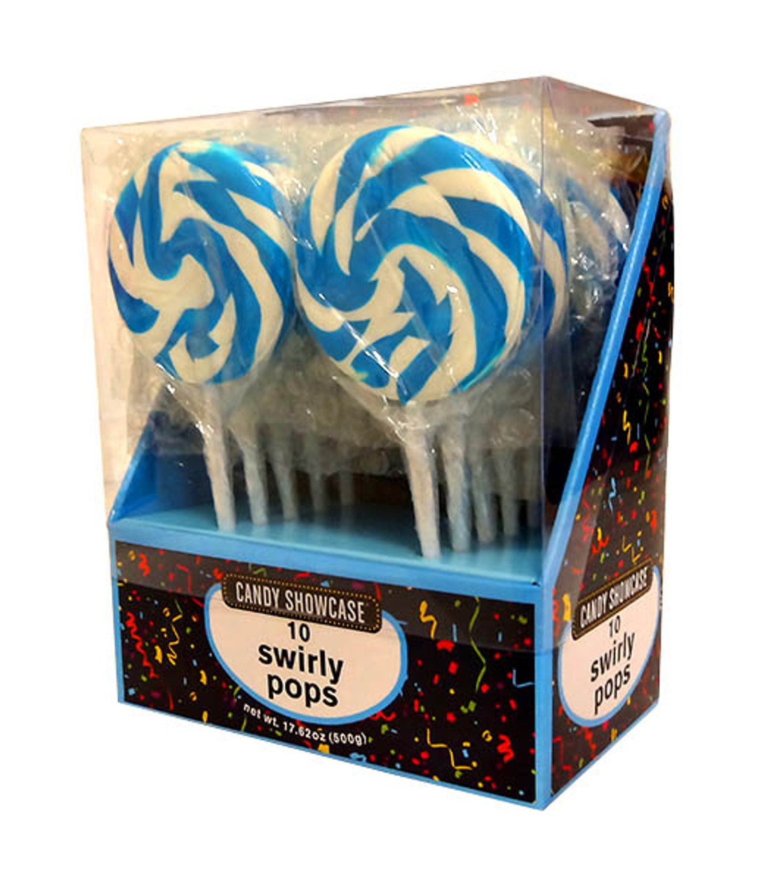 Swirly Lollipop - Blue & White 50g