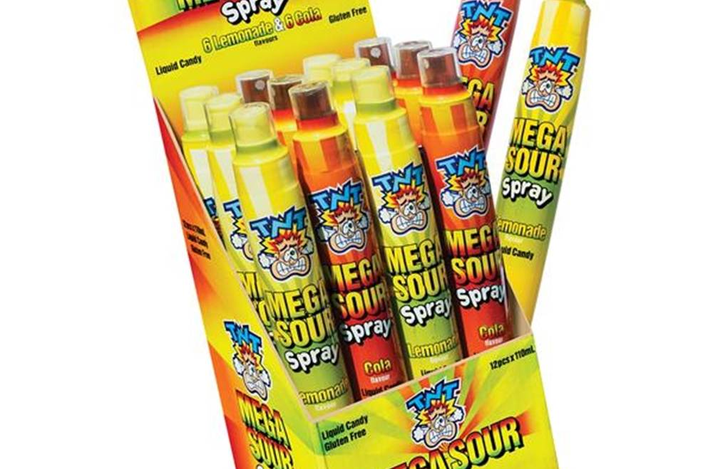 TNT Mega Sour Spray Lemonade & Cola