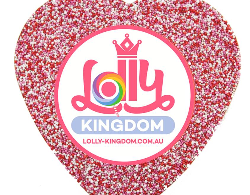 Freckleberry Giant Pink Freckle HEART – WHITE 220g