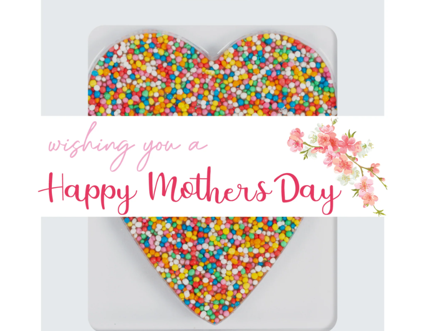 Freckleberry Mothers Day HEART Freckle – MILK CHOC 40g