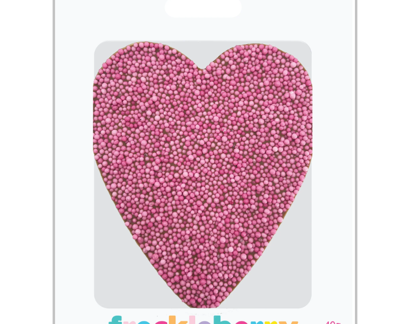 Freckleberry Pink Freckle Heart – MILK CHOC