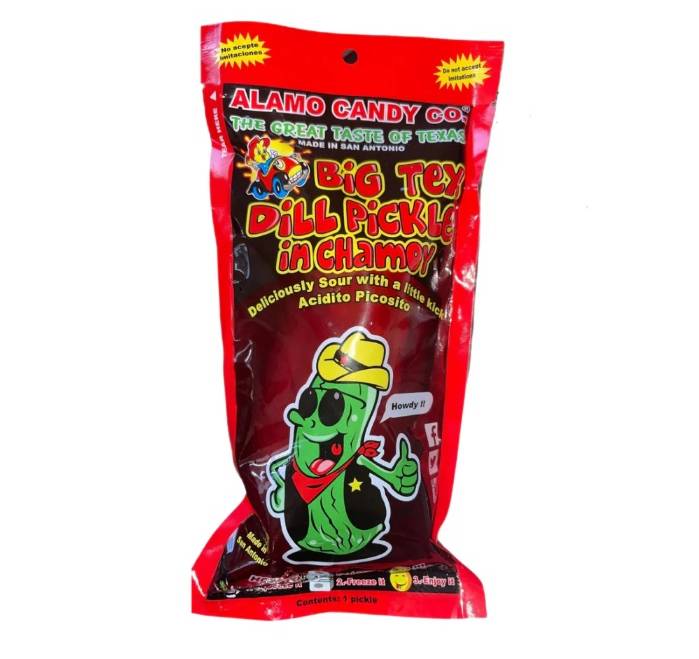 Big Tex Dill Pickle in Chamoy