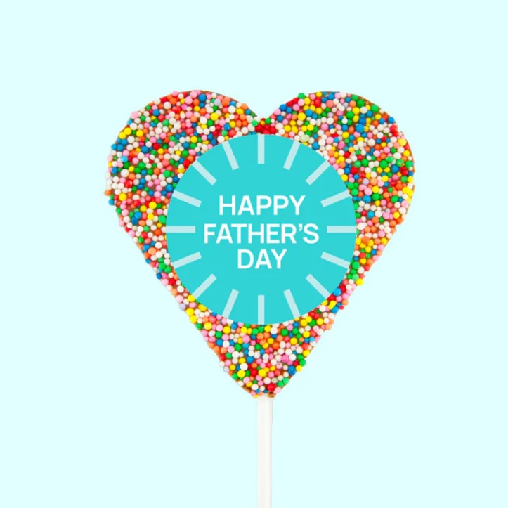 Freckleberry Freckle Heart Pop FATHERS DAY – MILK CHOC 45g