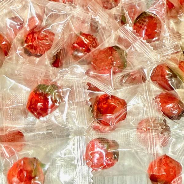 Peeled Gummy Strawberries