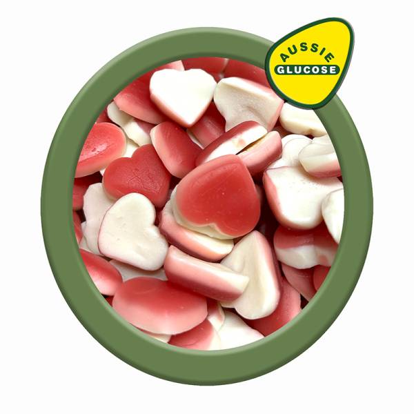 VEGAN Strawberry & Cream Hearts
